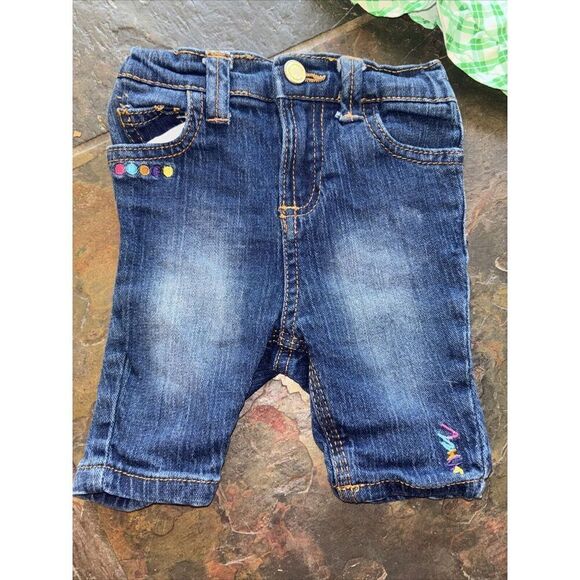 Coogi Skinny Jeans Baby Girl Boy 6 9 Mo Embroidered Logo Elastic Waist Pullon - Picture 4 of 10